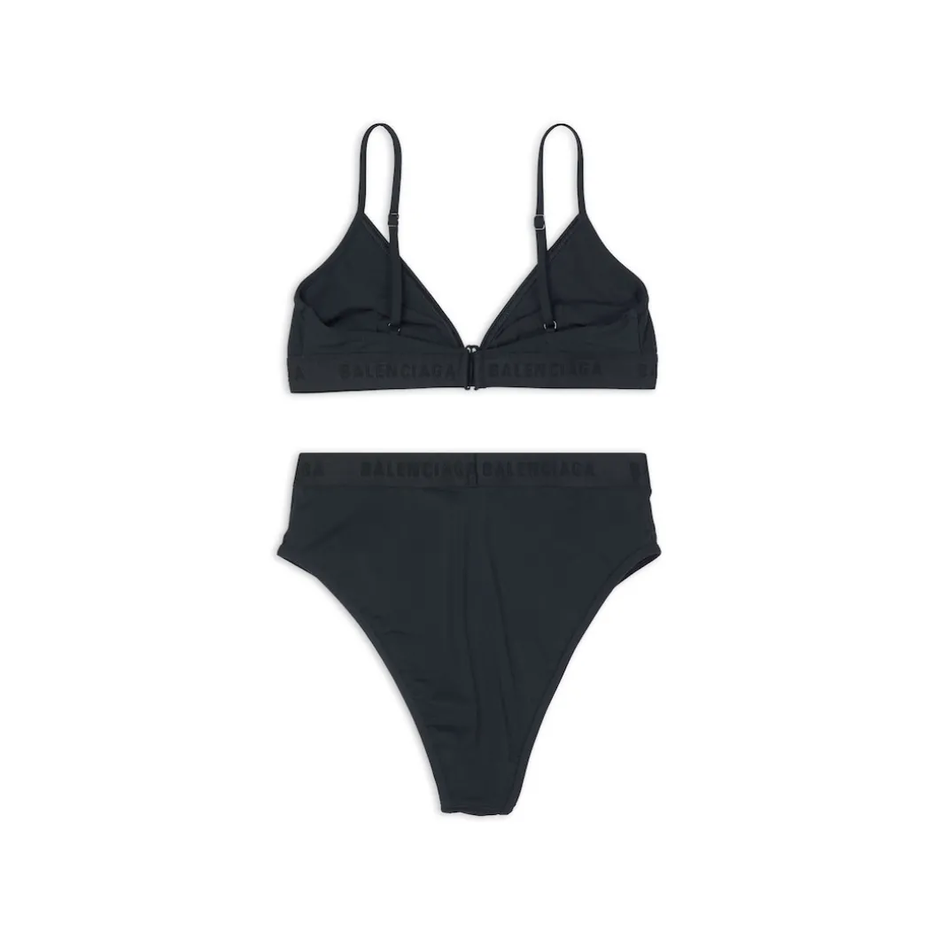 Women's Sporty Bikini Set in Black