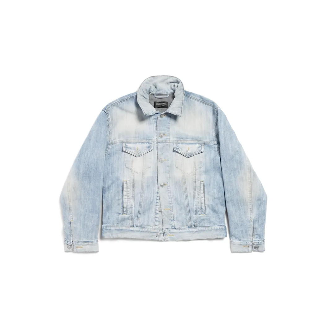 Women's Standing Collar Jacket in Light Blue