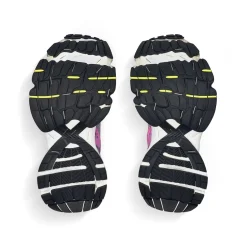 Women's Stapler Sneaker  in Grey/blue/pink/neon Yellow/white