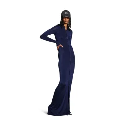 Women's Stretch Maxi Dress in Dark Navy