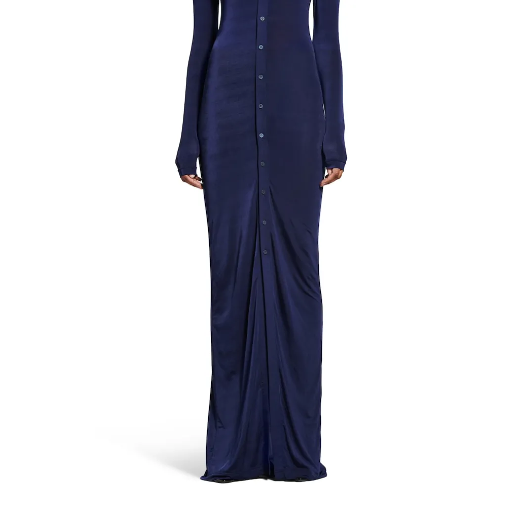 Women's Stretch Maxi Dress in Dark Navy