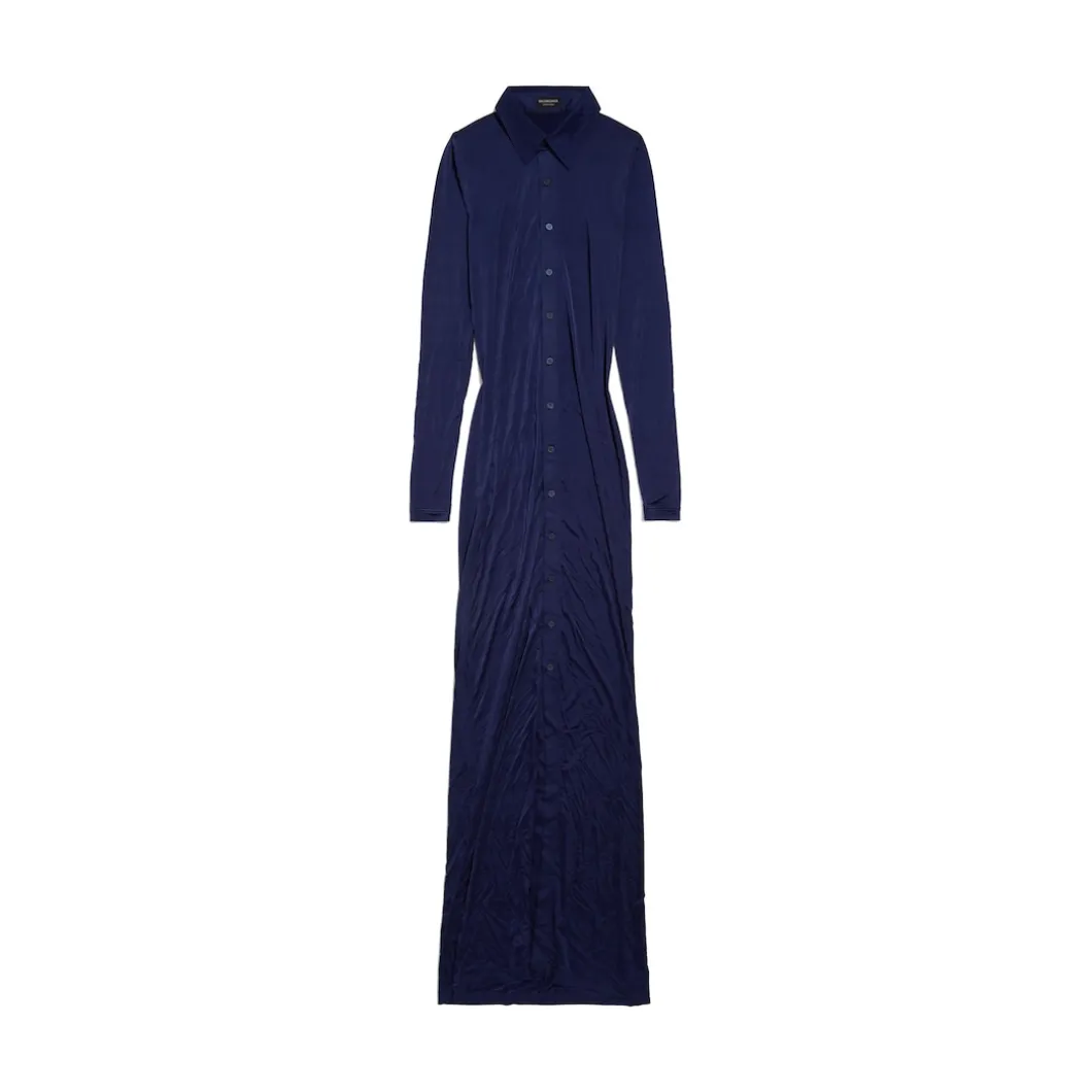 Women's Stretch Maxi Dress in Dark Navy