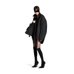 Women's Suspended Shirt Dress in Black
