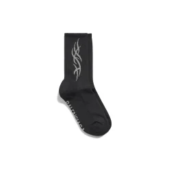 Women's Tacky Socks in Black/grey