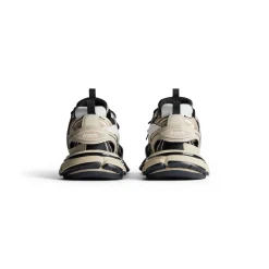 Women's Track Sneaker in Beige/black