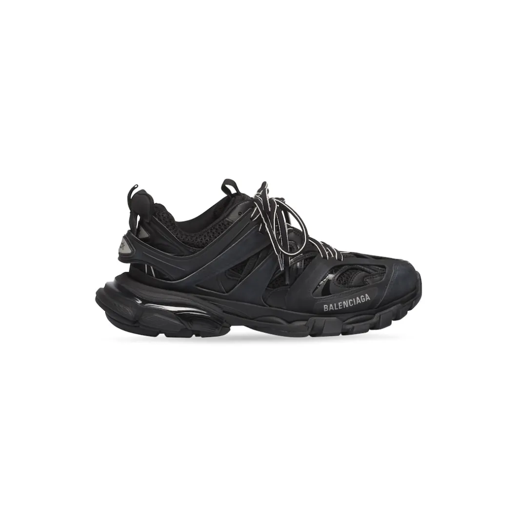 Women's Track Sneaker in Black