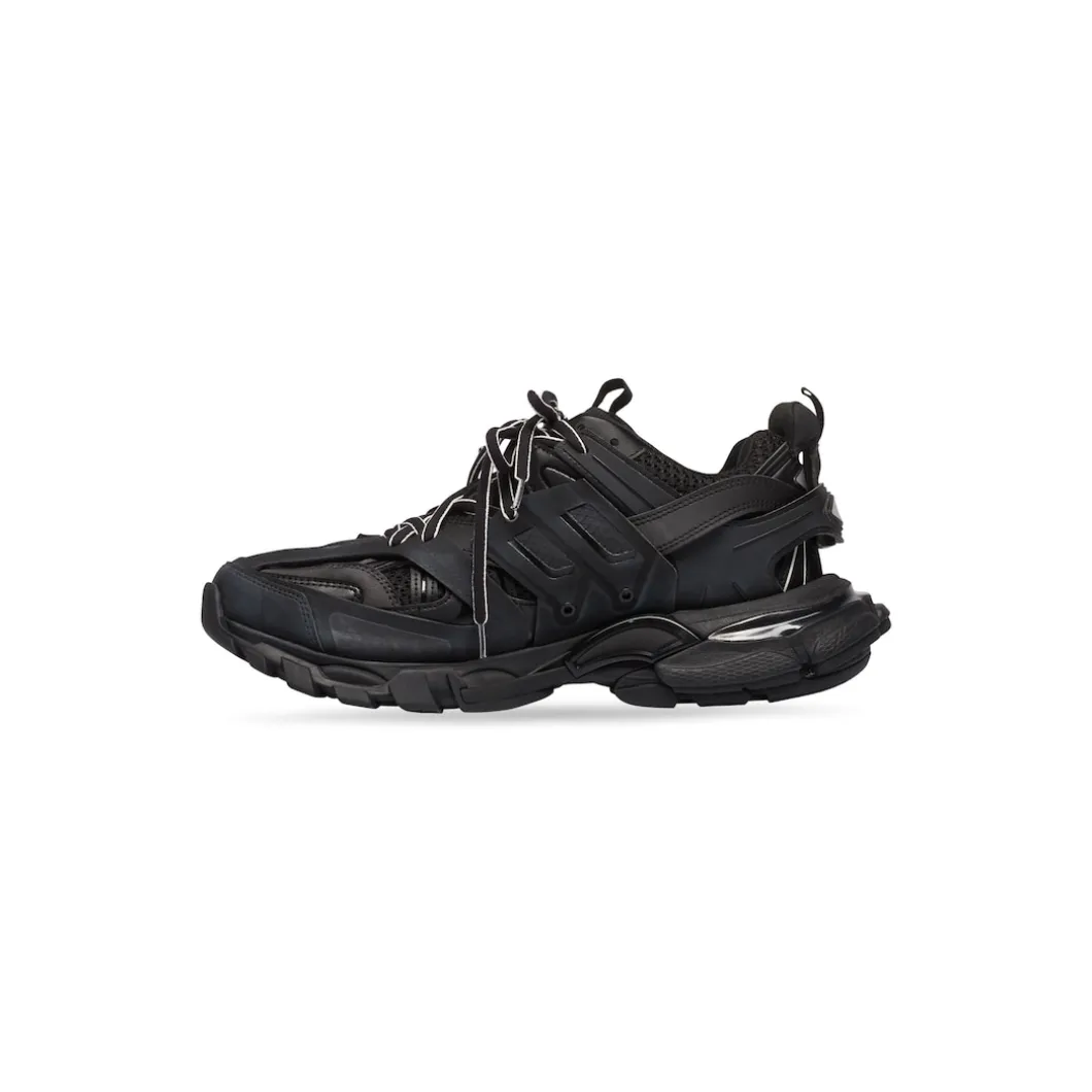 Women's Track Sneaker in Black