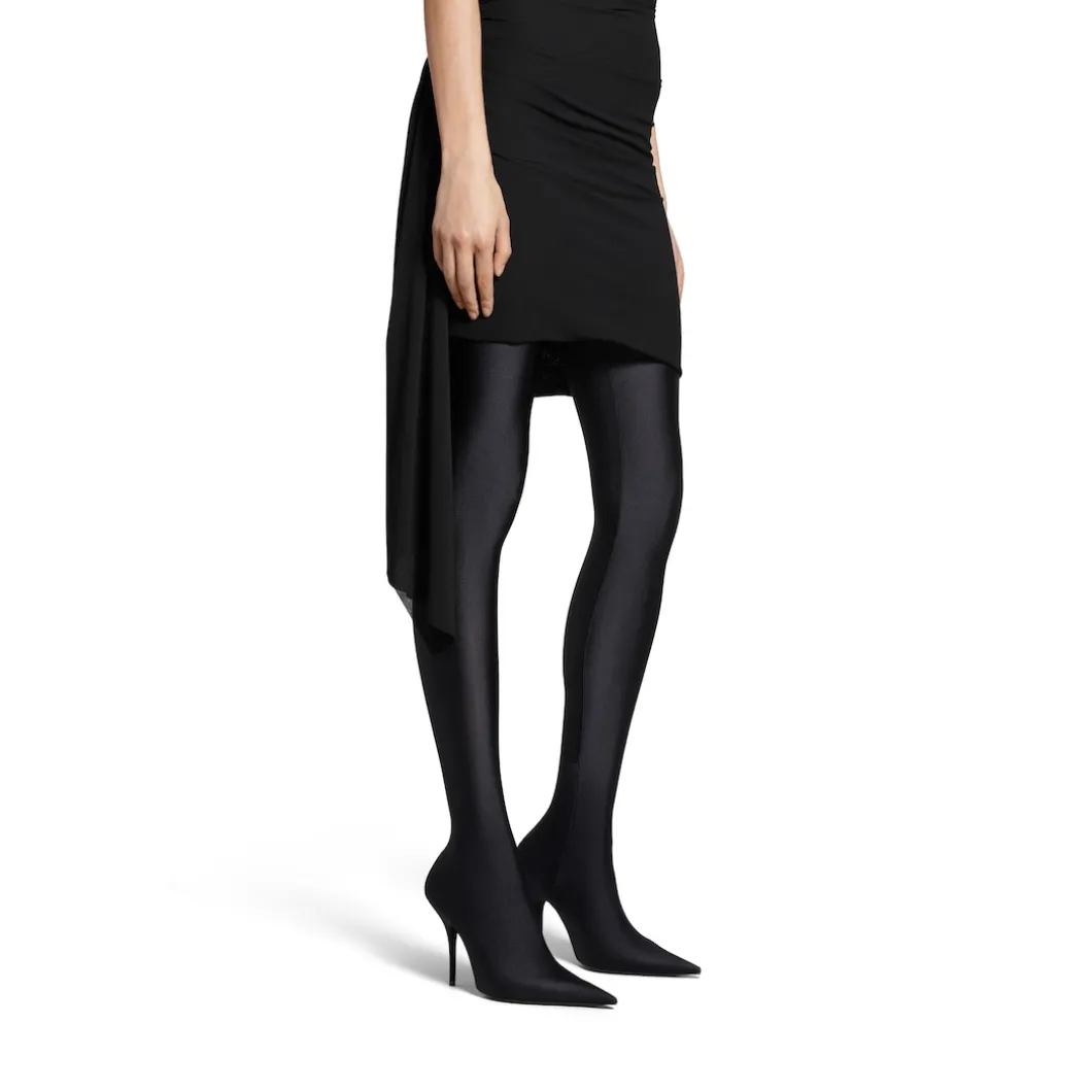 Women's Twisted Mini Dress in Black