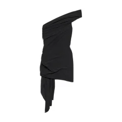 Women's Twisted Mini Dress in Black