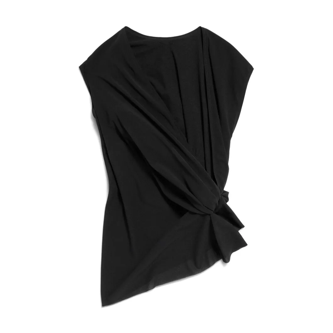 Women's Twisted Top in Black
