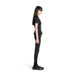 Women's Under Armour® Crewneck Layered Short Sleeve Top in Black