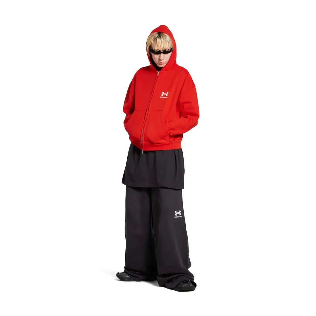 Women's Under Armour® Zip-up Hoodie Regular Fit in Red/white