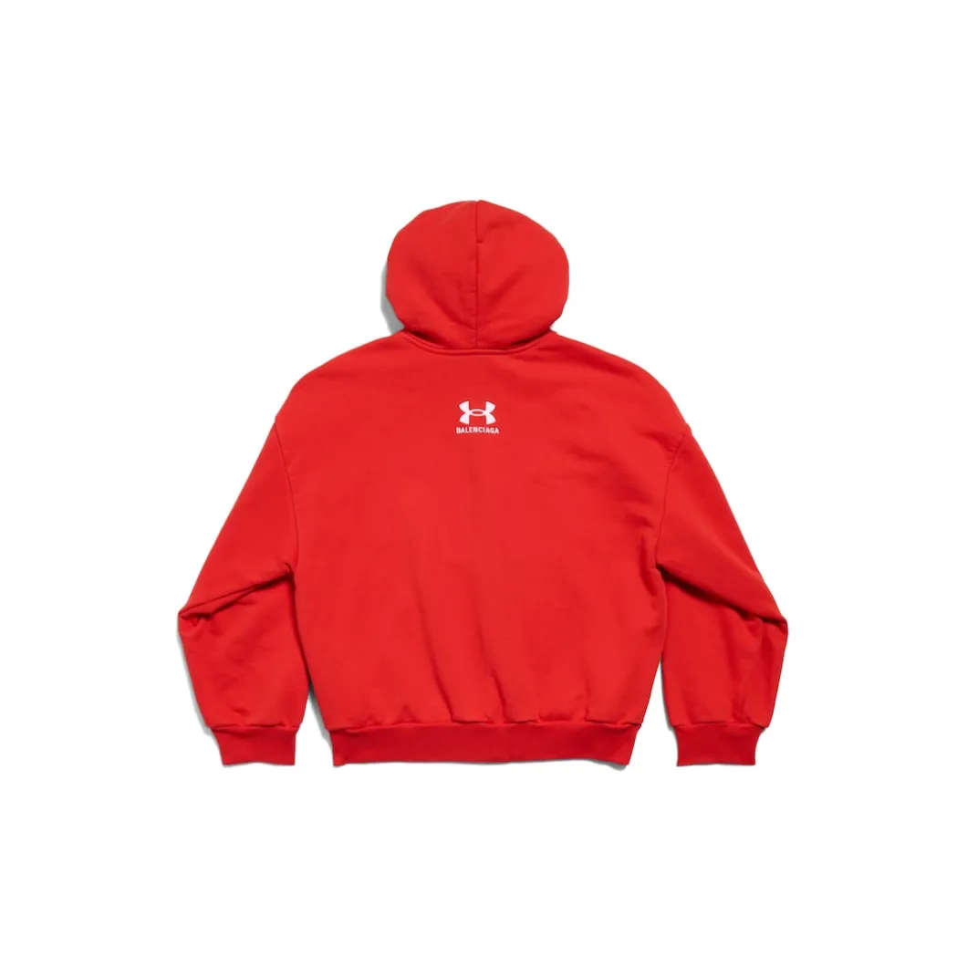 Women's Under Armour® Zip-up Hoodie Regular Fit in Red/white