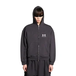 Women's Under Armour® Zip-up Hoodie Regular Fit in Black/white