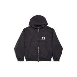 Women's Under Armour® Zip-up Hoodie Regular Fit in Black/white