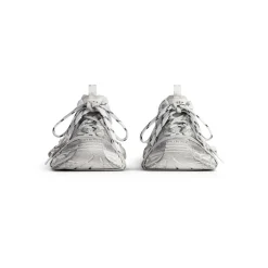 Women's 3xl Summer Mesh Sneaker in White/silver