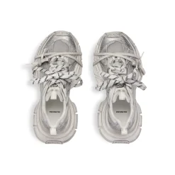 Women's 3xl Summer Mesh Sneaker in White/silver